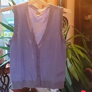 J Crew Light Purple Sweater Vest small, med or large NEW with tags
